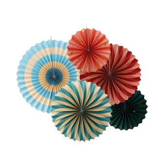 Decorative rosettes Circus - 26-43 cm, 5 pcs.