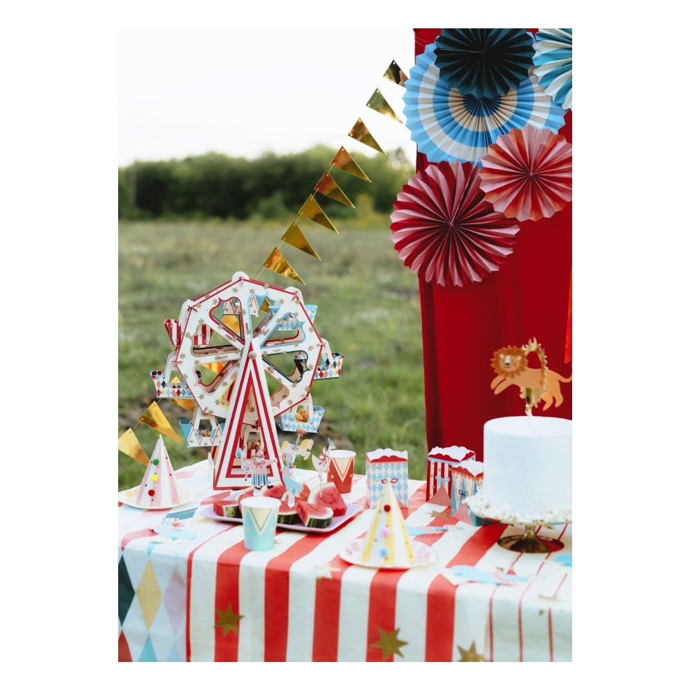 Decorative rosettes Circus - 26-43 cm, 5 pcs.