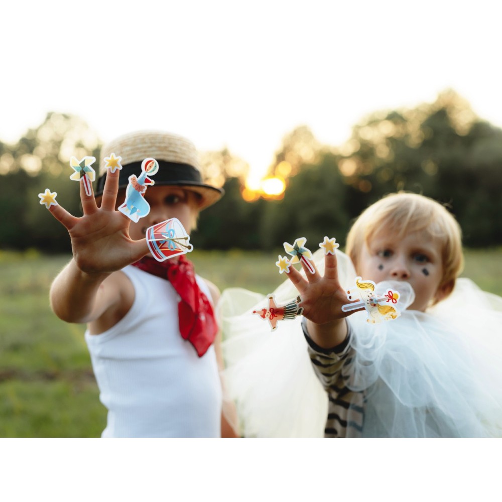 Circus stickers with tickets - 36 pcs.