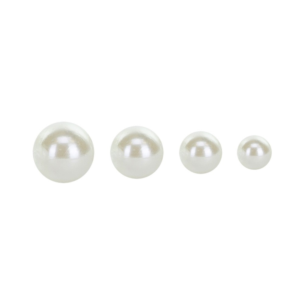 Naklejki Perełki - białe, 3-6 mm, 440 szt.