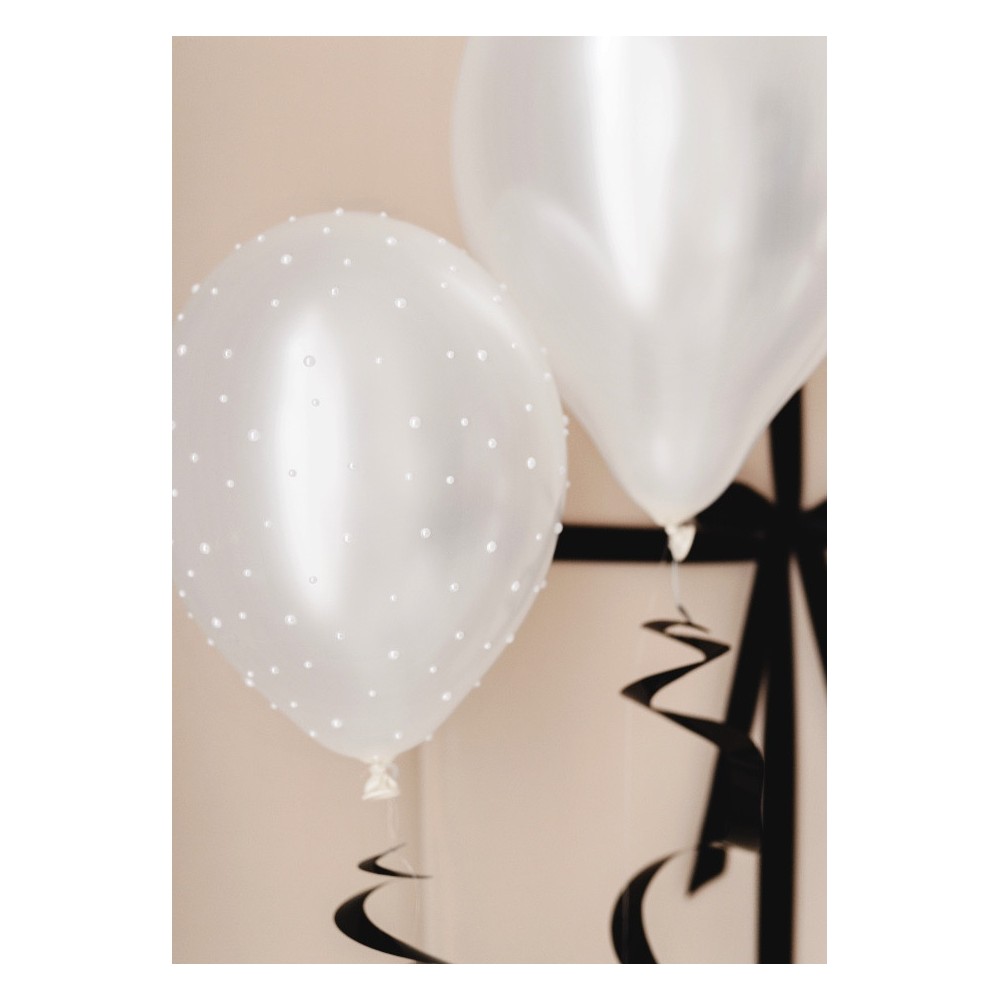 Pearl stickers - white, 3-6 mm, 440 pcs.