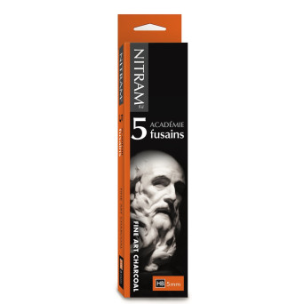 Académie Fusains fine art charcoal - Nitram - HB, Medium, 5 mm, 5 pcs.