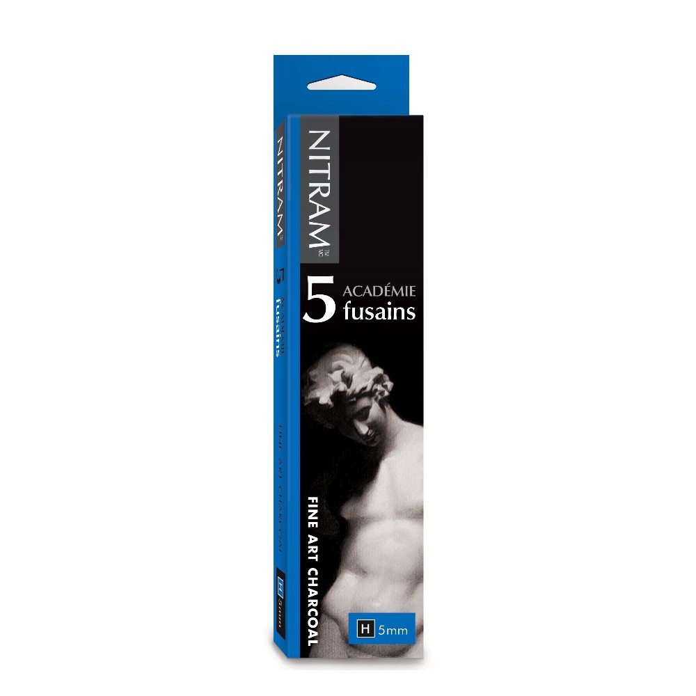 Académie Fusains fine art charcoal - Nitram - H, Hard, 5 mm, 5 pcs.