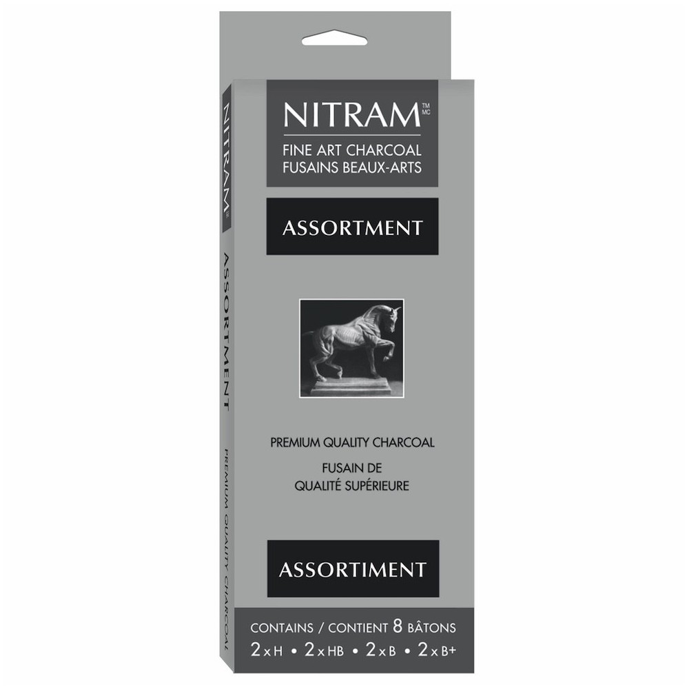 Zestaw węgli Assortment - Nitram - B+, B, HB, H, 8 szt.