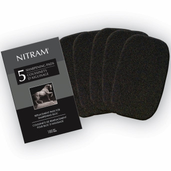 Wymienne wkłady do ostrzałki Sharpening Pads - Nitram - 5 szt.