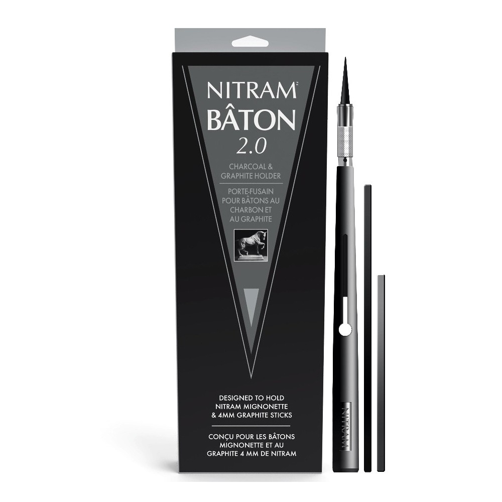 Bâton 2.0 charcoal & graphite holder - Nitram - 4 mm