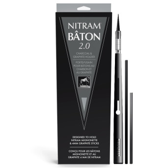 Bâton 2.0 charcoal & graphite holder - Nitram - 4 mm