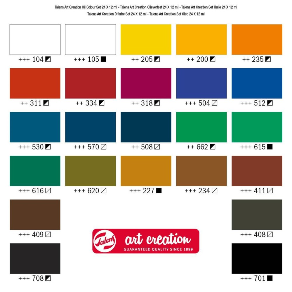 Zestaw do malarstwa olejnego Combi - Talens Art Creation - 16 szt.