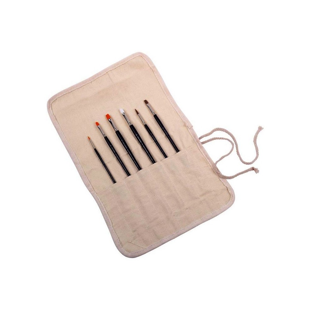 Set of watercolor brushes in canvas case - Van Gogh - 6 pcs.