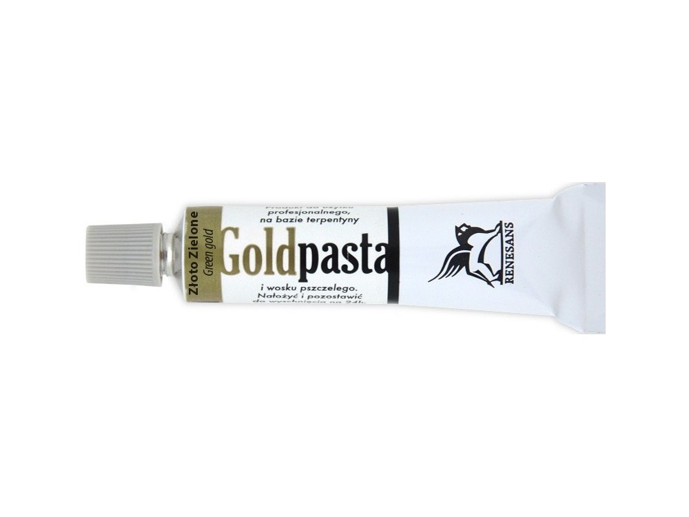 Pasta pozłotnicza Goldpasta - Renesans - złoto zielone, 20 ml