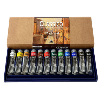 Zestaw farb olejnych Classico - Maimeri - 12 x 20 ml