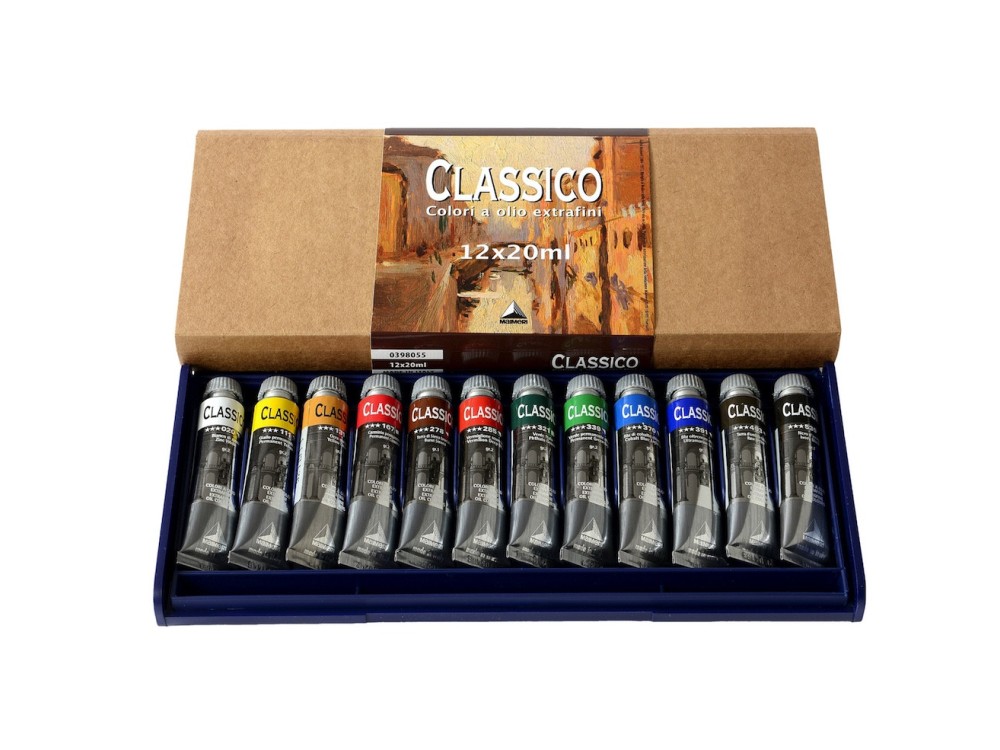 Set of Classico oil paints - Maimeri - 12 x 20 ml