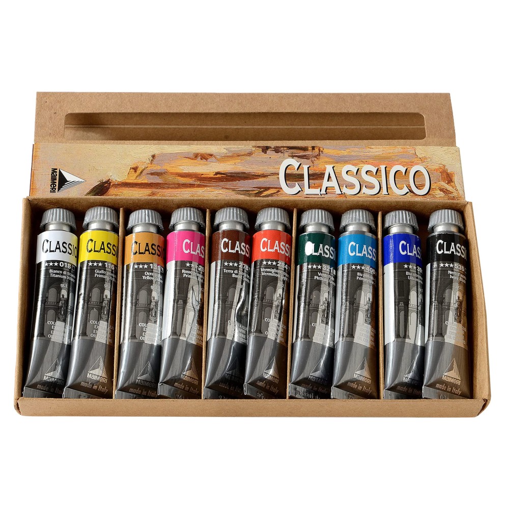 Set of Classico oil paints - Maimeri - 10 x 20 ml