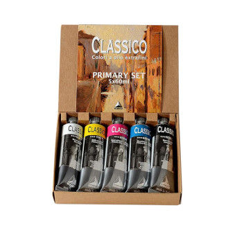 Set of Classico oil paints - Maimeri - 5 x 60 ml