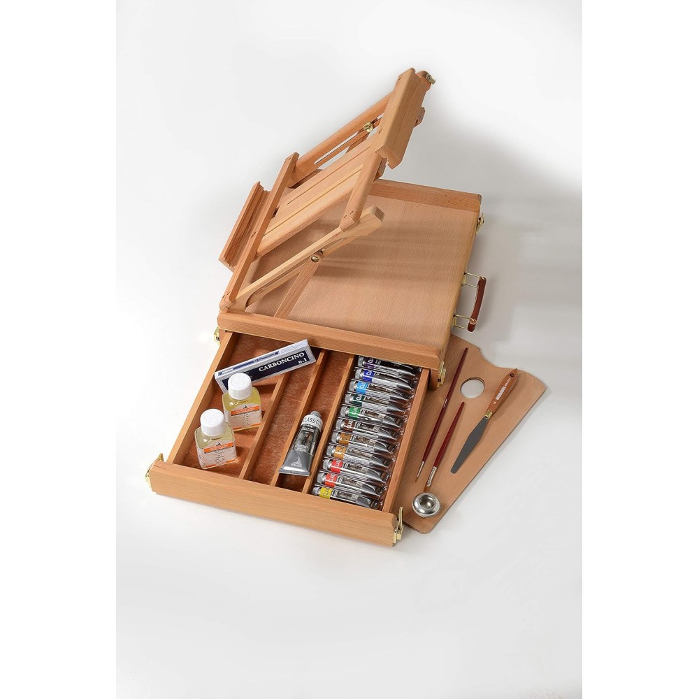 Set of Classico oil paints with easel - Maimeri - 13 x 20 ml