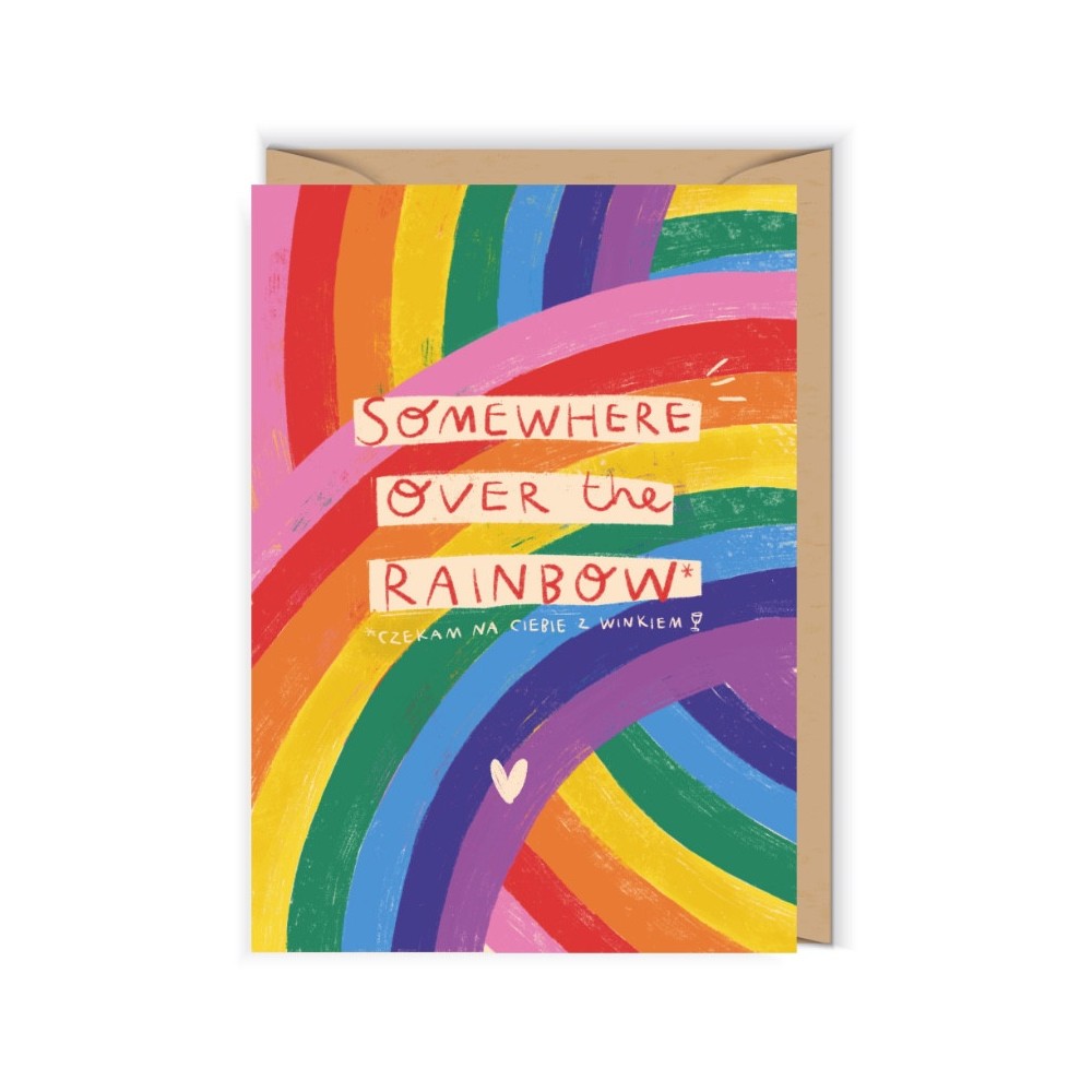 Greeting card 12 x 17 cm - Cudowianki - Rainbow