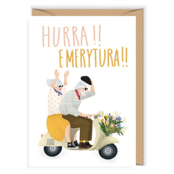Greeting card 12 x 17 cm - Cudowianki - Retirement
