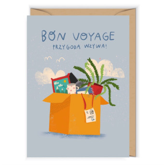 Kartka okolicznościowa 12 x 17 cm - Cudowianki - Bon Voyage