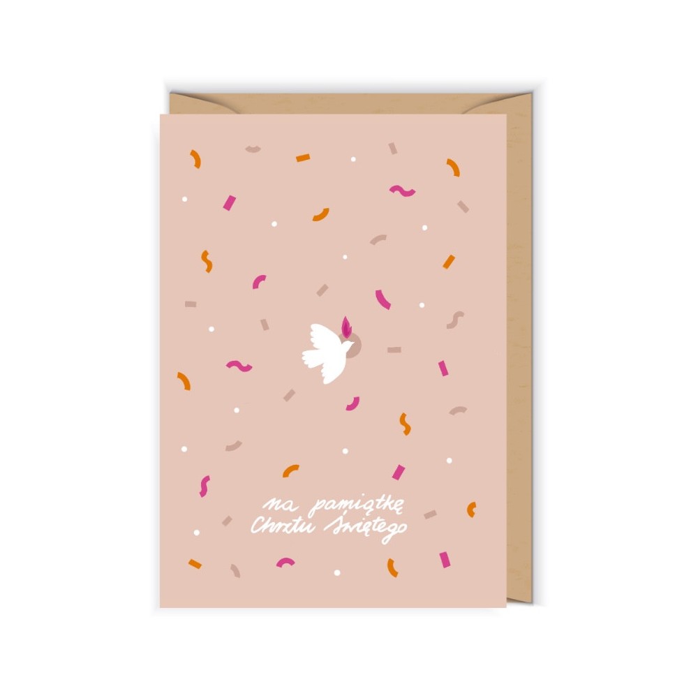 Greeting card 12 x 17 cm - Cudowianki - Baptism Confetti