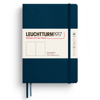 Plain Notebook A5 - Leuchtturm1917 - Deep Sea, hardcover