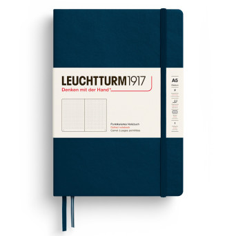 Dotted Notebook A5 - Leuchtturm1917 - Deep Sea, hardcover