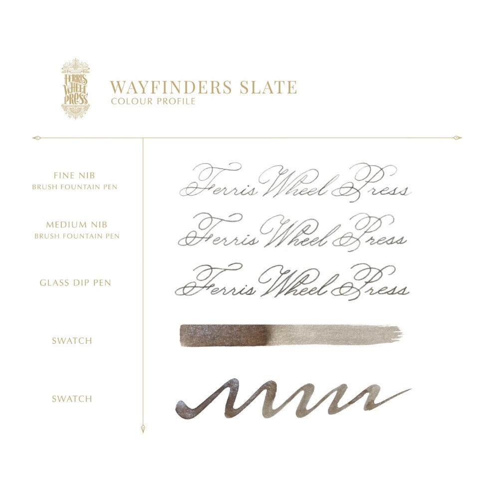 Atrament - Ferris Wheel Press - Wayfinders Slate, 38 ml