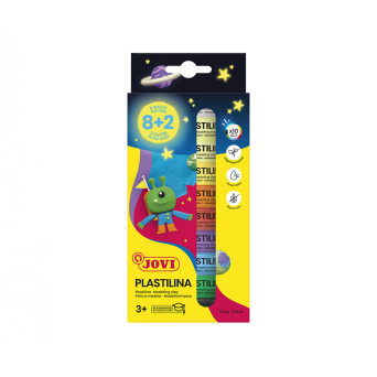 Set of modeling clay with glow in the dark - Jovi - 10 x 15 g