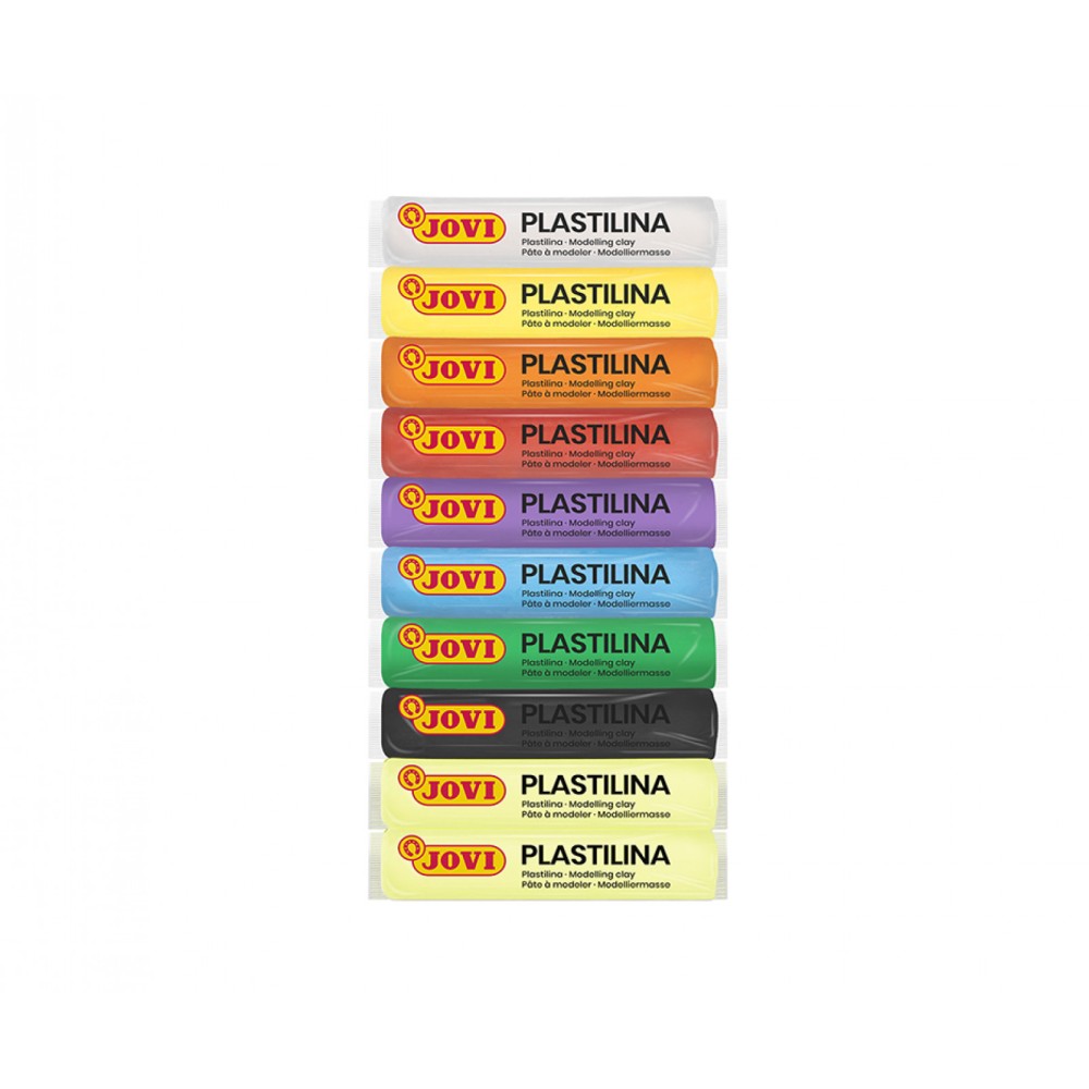 Plastelina z kolorami świecącymi w ciemności - Jovi - 10 x 15 g