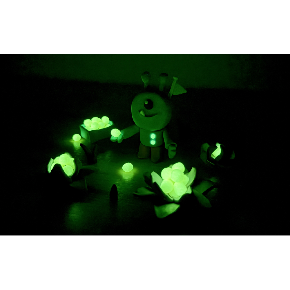 Set of modeling clay with glow in the dark - Jovi - 10 x 50 g