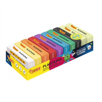 Plastelina z kolorami świecącymi w ciemności - Jovi - 10 x 50 g