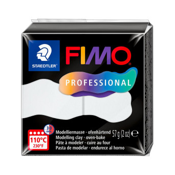 Masa termoutwardzalna Fimo Professional - Staedtler - biała, 57 g