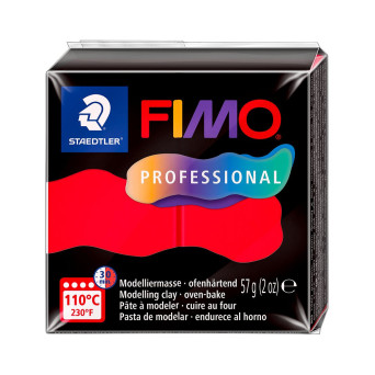 Masa termoutwardzalna Fimo Professional - Staedtler - czerwona, 57 g