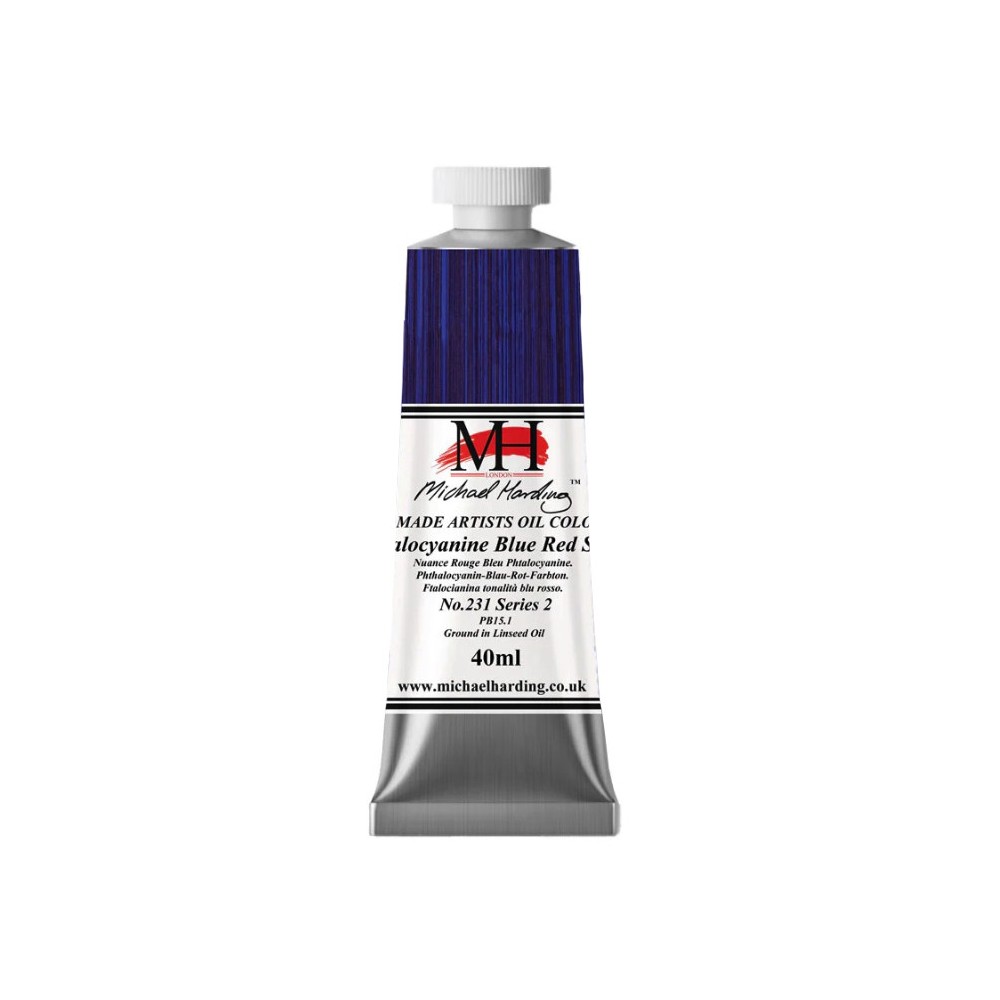 Oil paint - Michael Harding - 231, Phthalocyanine Blue, 40 ml