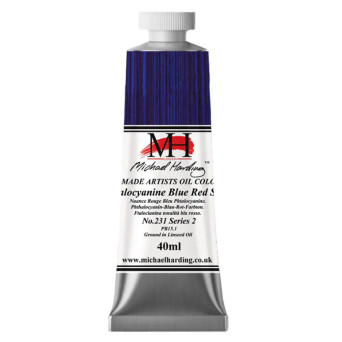 Oil paint - Michael Harding - 231, Phthalocyanine Blue, 40 ml