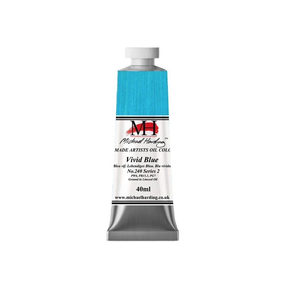 Oil paint - Michael Harding - 240, Vivid Blue, 40 ml