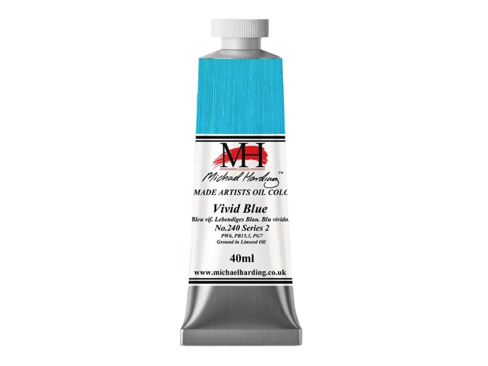 Farba olejna - Michael Harding - 240, Vivid Blue, 40 ml