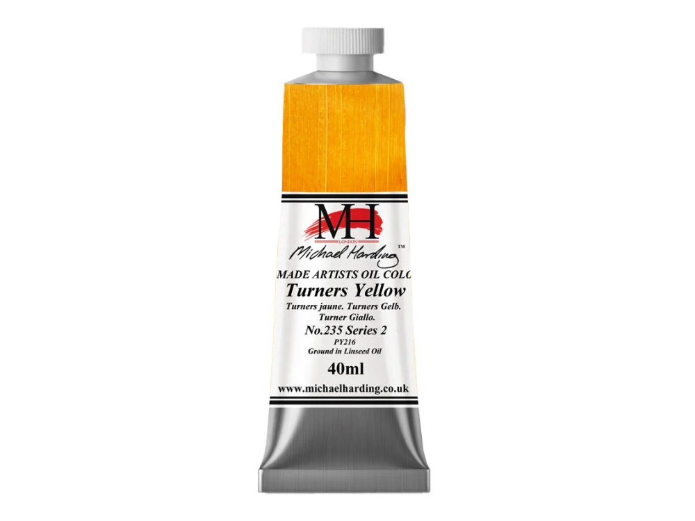 Farba olejna - Michael Harding - 235, Turner’s Yellow, 40 ml
