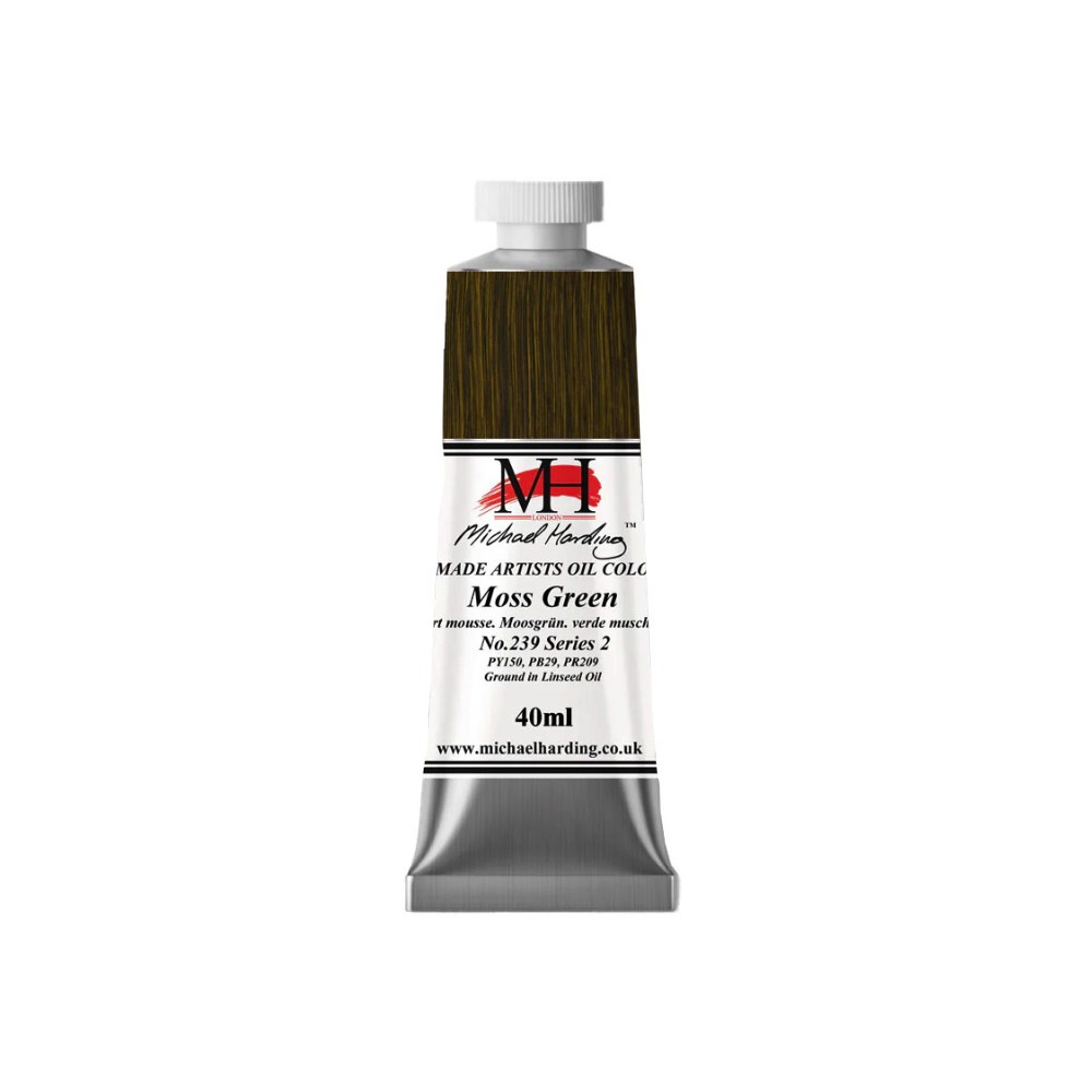 Oil paint - Michael Harding - 239, Moss Green, 40 ml