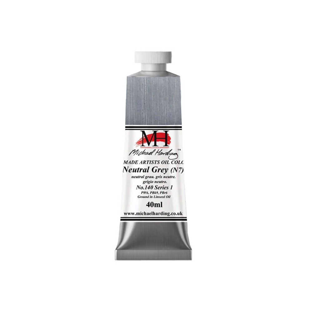 Oil paint - Michael Harding - 140, Neutral Grey N7, 40 ml