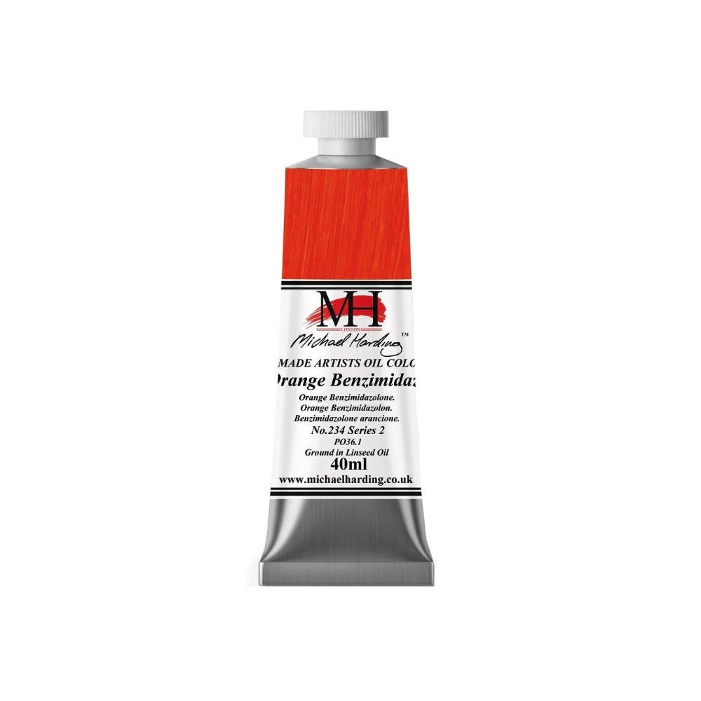 Oil paint - Michael Harding - 234, Orange Benzimidazolone, 40 ml