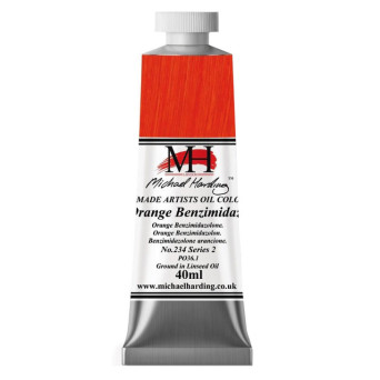 Oil paint - Michael Harding - 234, Orange Benzimidazolone, 40 ml