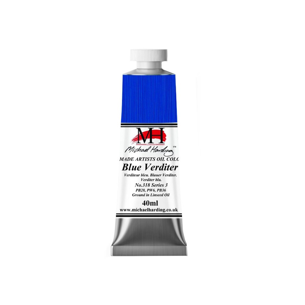 Farba olejna - Michael Harding - 318, Blue Verditer, 40 ml