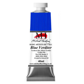 Farba olejna - Michael Harding - 318, Blue Verditer, 40 ml