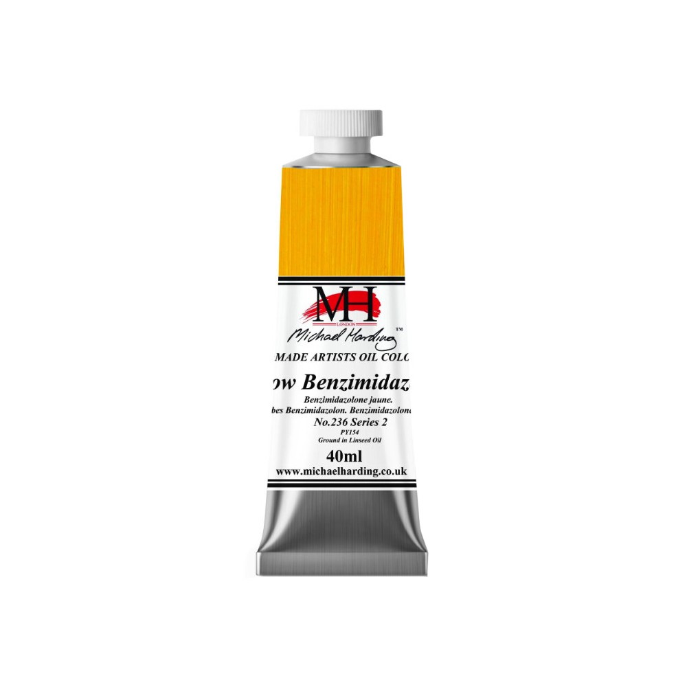 Farba olejna - Michael Harding - 236, Yellow Benzimidazolone, 40 ml