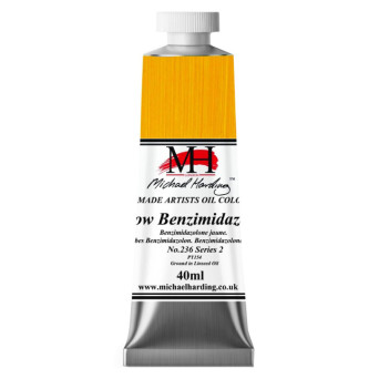 Farba olejna - Michael Harding - 236, Yellow Benzimidazolone, 40 ml
