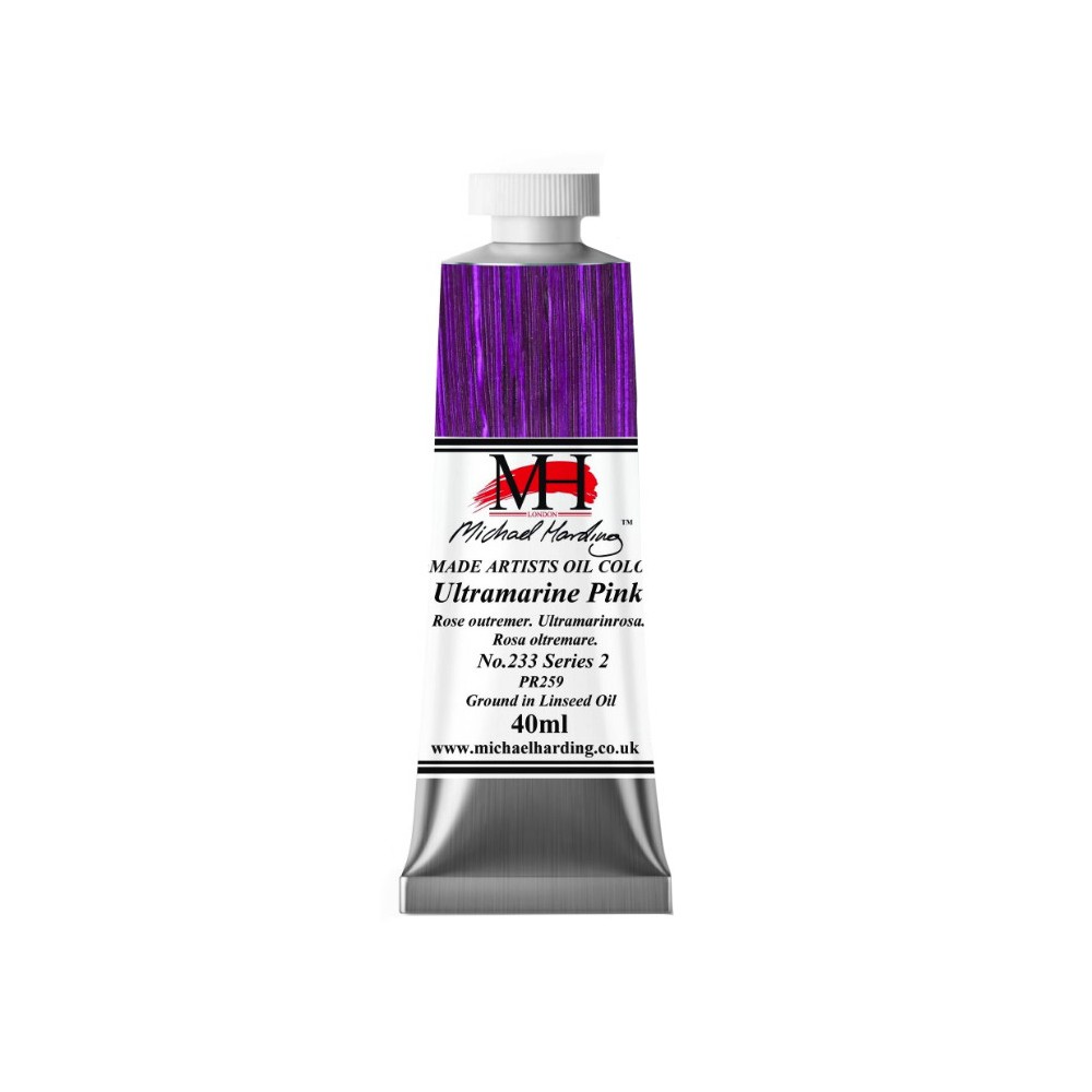 Oil paint - Michael Harding - 233, Ultramarine Pink, 40 ml