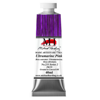 Oil paint - Michael Harding - 233, Ultramarine Pink, 40 ml