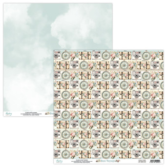 Scrapbooking paper 30,5 x 30,5 cm - Mintay - Bon Voyage 04