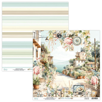 Scrapbooking paper 30,5 x 30,5 cm - Mintay - Bon Voyage 02