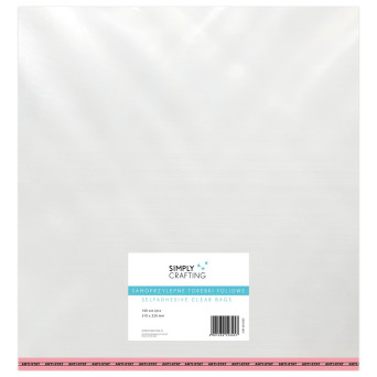 Torebki, woreczki foliowe z klejem - Simply Crafting - 31 x 32 cm, 100 szt.